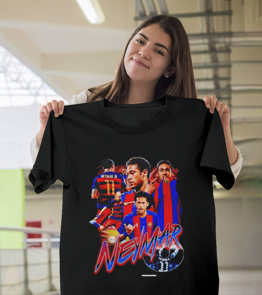 Neymar Jr Barcelona Iconic Football Legend T-Shirt