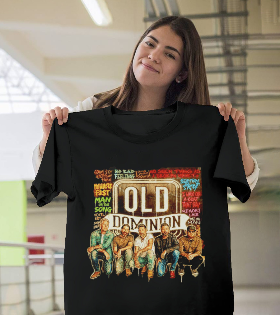 Old Dominion No Bad Feelings Song For Another Time Beautiful Sky Country Music T-Shirt