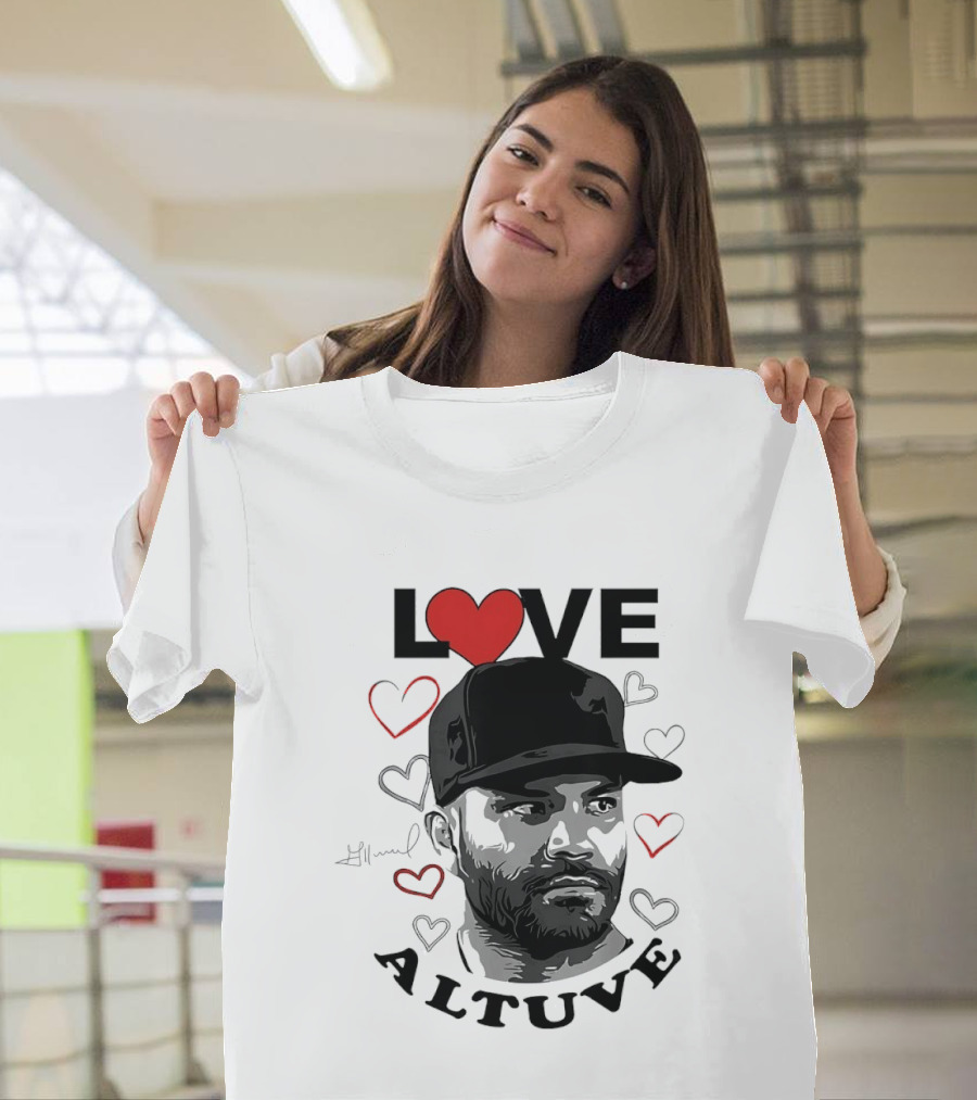 Love Altuve Houston Baseball Heart T-Shirt