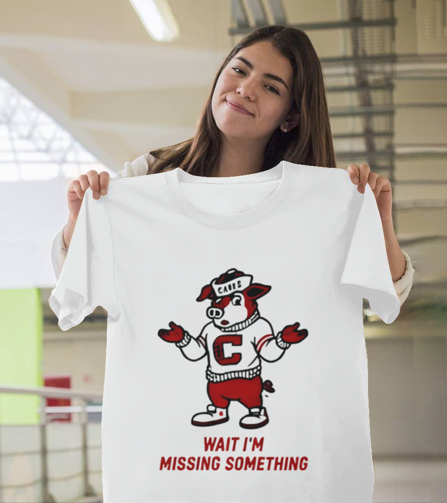 Carolina Hurricanes Wait I'm Missing Something 2026 NHL Hockey C Sweater Pig T-Shirt
