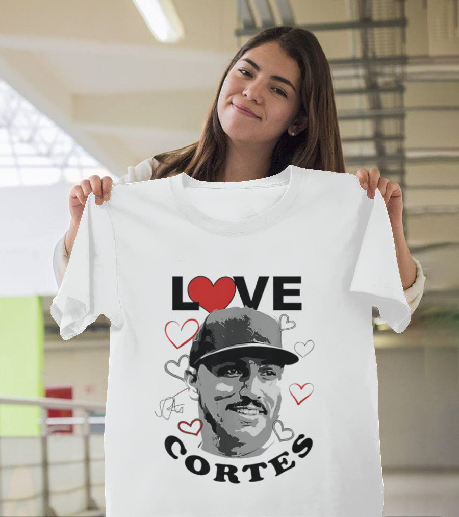 Love Nestor Cortes Yankees Baseball Heart T-Shirt