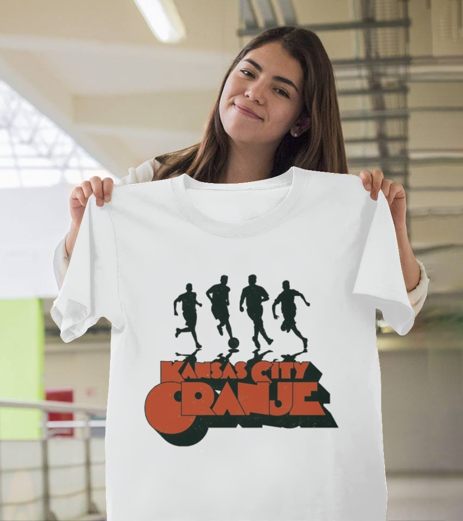Kansas City Orange Soccer Silhouettes Made Mobb T-Shirt