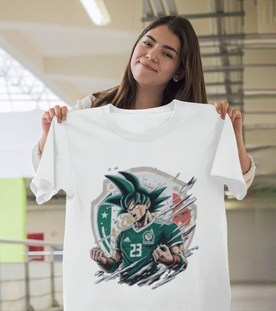 Mexico Football Vegeta Dragon Ball Anime Fusion T-Shirt