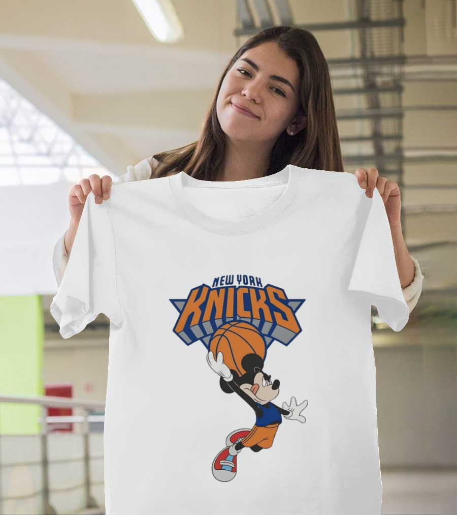 Mickey Mouse NBA New York Knicks Basketball Player Disney T-Shirt