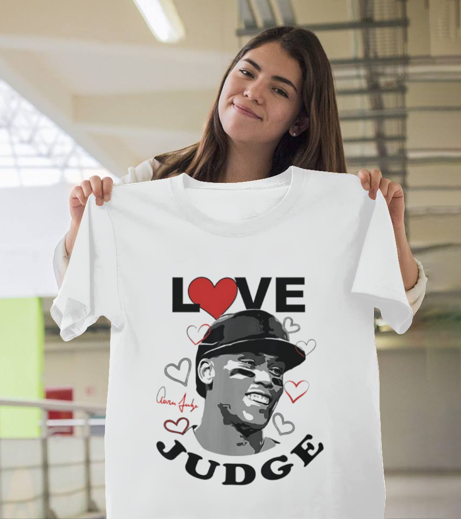 Love Aaron Judge New York Yankees Heart T-Shirt