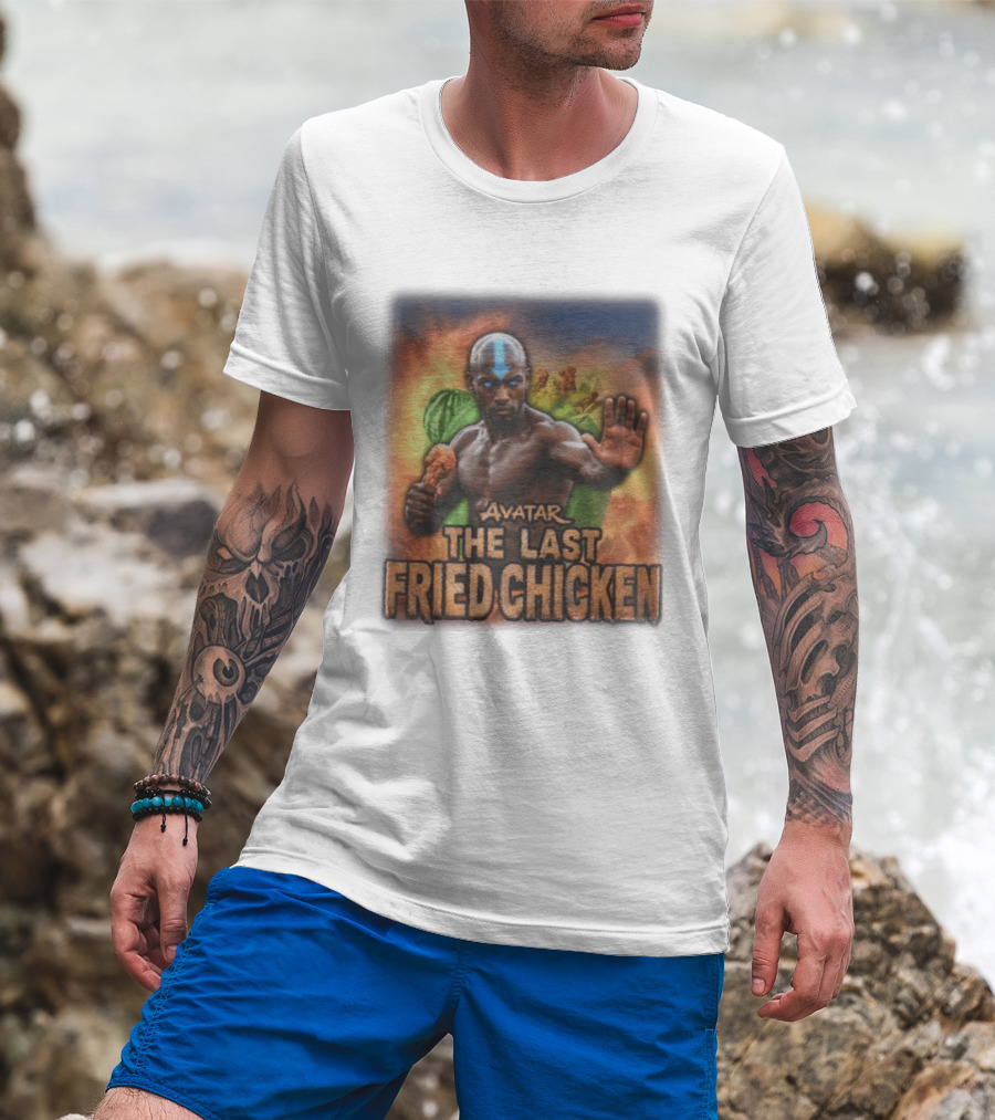 Avatar The Last Fried Chicken Parody Humor Martial Arts Mashup T-Shirt