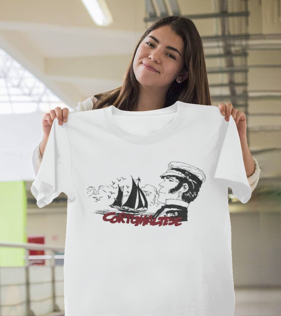 Corto Maltese Nautical Adventure Sailboat Captain T-Shirt