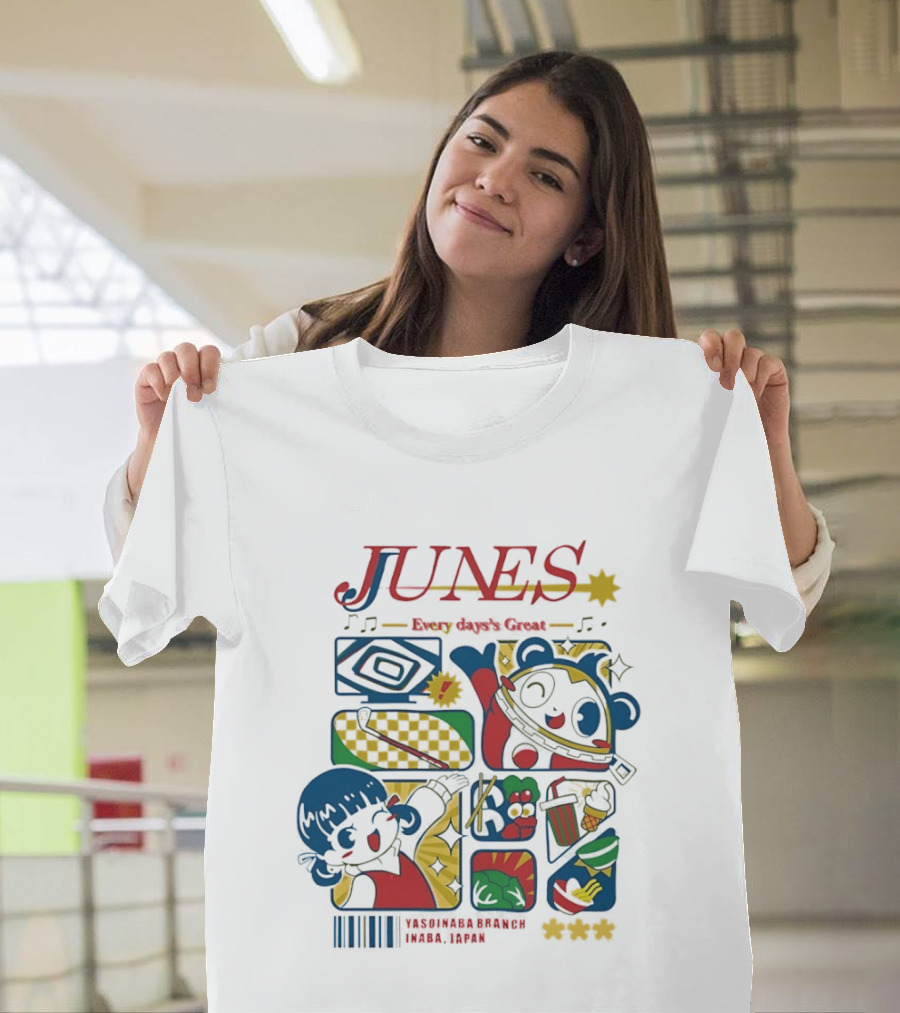 Junes Every Day's Great Nanako Dojima Teddie Persona 4 Inaba Japan Yasoinaba T-Shirt