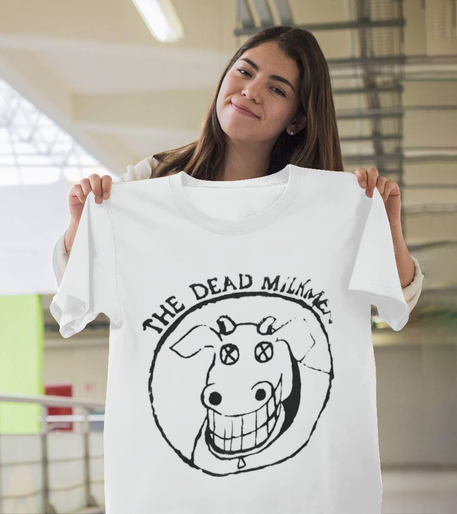 The Dead Milkmen Smiling Cow Drawing T-Shirt