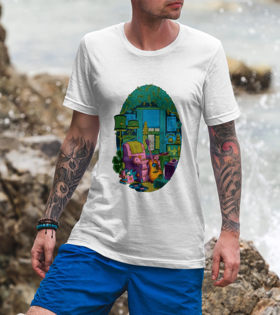 Trey Anastasio June 20 2026 Kleinhans Music Hall Buffalo NY Concert Acoustic Guitar Retro Living Room Aesthetic T-Shirt