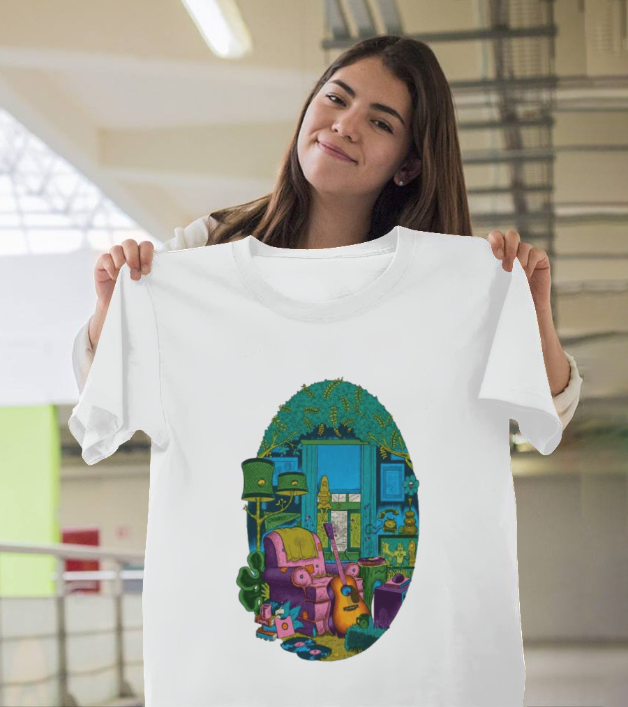 Trey Anastasio June 20 2026 Kleinhans Music Hall Buffalo NY Concert Acoustic Guitar Retro Living Room Aesthetic T-Shirt
