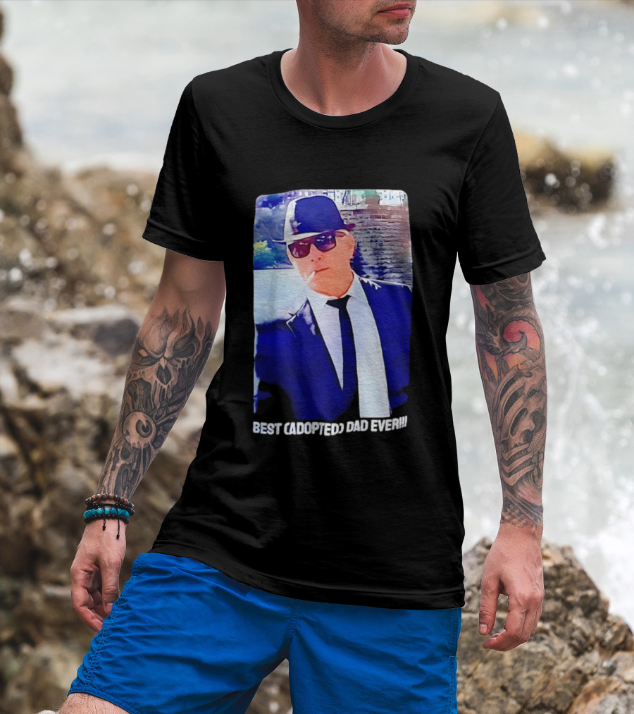 Blues Brothers Best Cadopted Dad Ever T-Shirt
