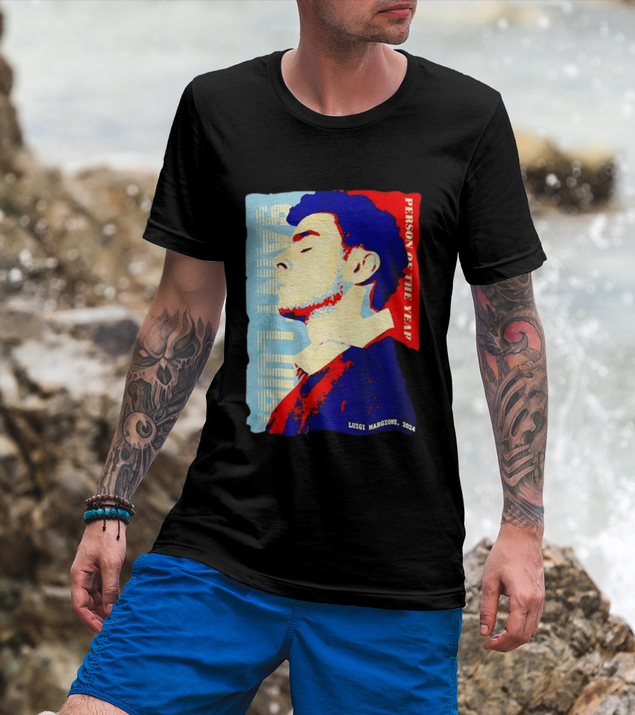 Saint Luigi Mangione 2024 Person Of The Year T-Shirt