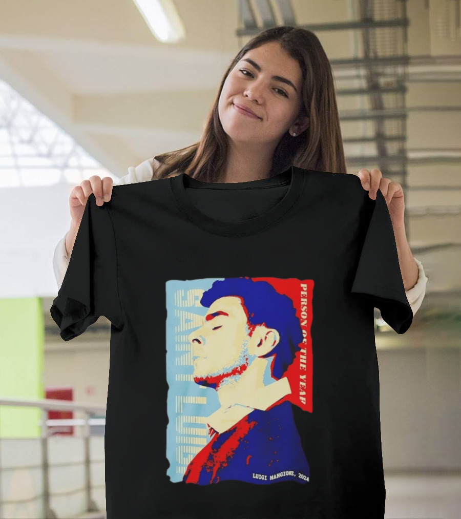 Saint Luigi Mangione 2024 Person Of The Year T-Shirt