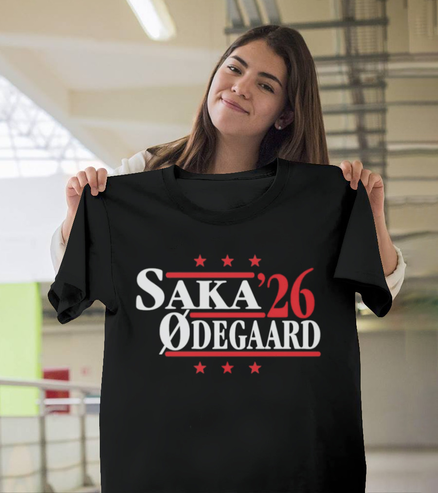 Saka '26 Ødegaard Arsenal Premier League Stars T-Shirt