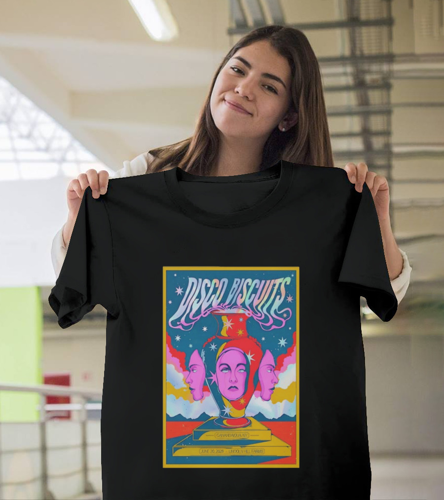 Disco Biscuits Canandaigua NY June 20 2026 Lincoln Hill Farms T-Shirt
