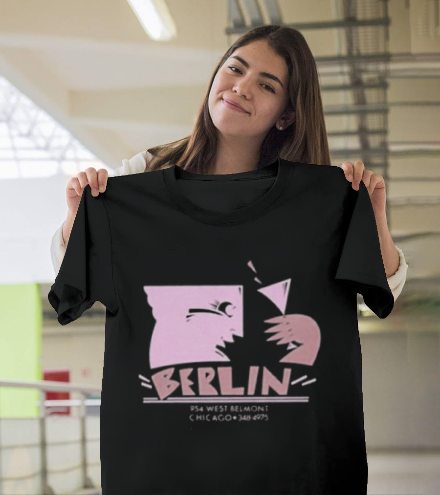 Night Gallery Berlin Club Art Pink Brush T-Shirt