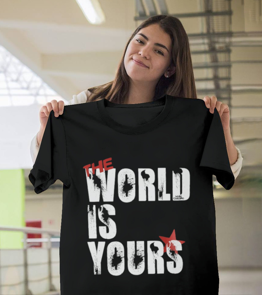 The World Is Yours Red Star Bullethole T-Shirt