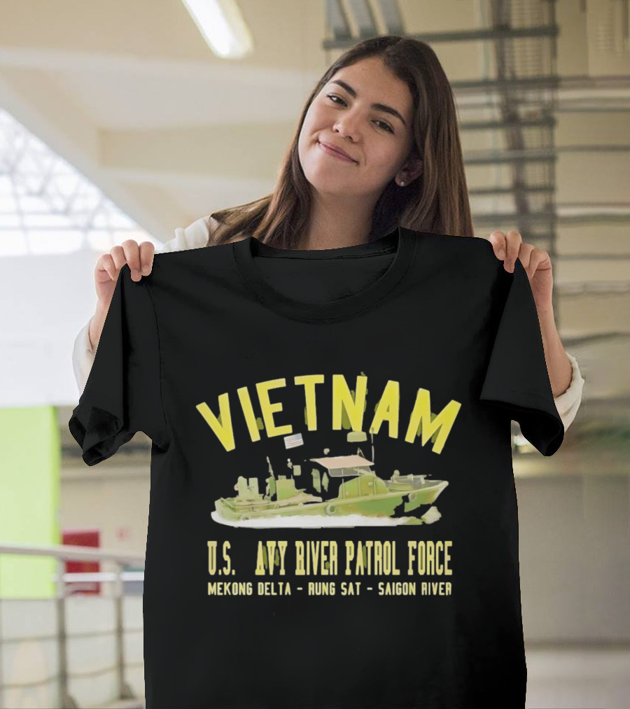 Vietnam US Navy River Patrol Force Mekong Delta Rung Sat Saigon River T-Shirt