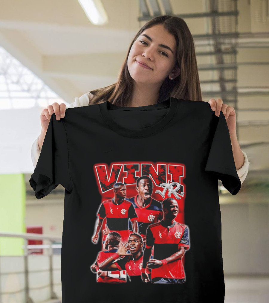Vini Jr Flamengo Vinicius Junior Collage T-Shirt