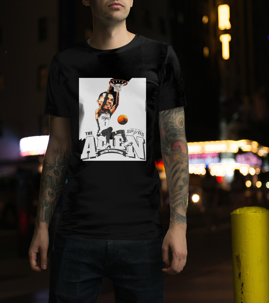 Victor Wembanyama The Alien San Antonio Spurs Basketball T-Shirt