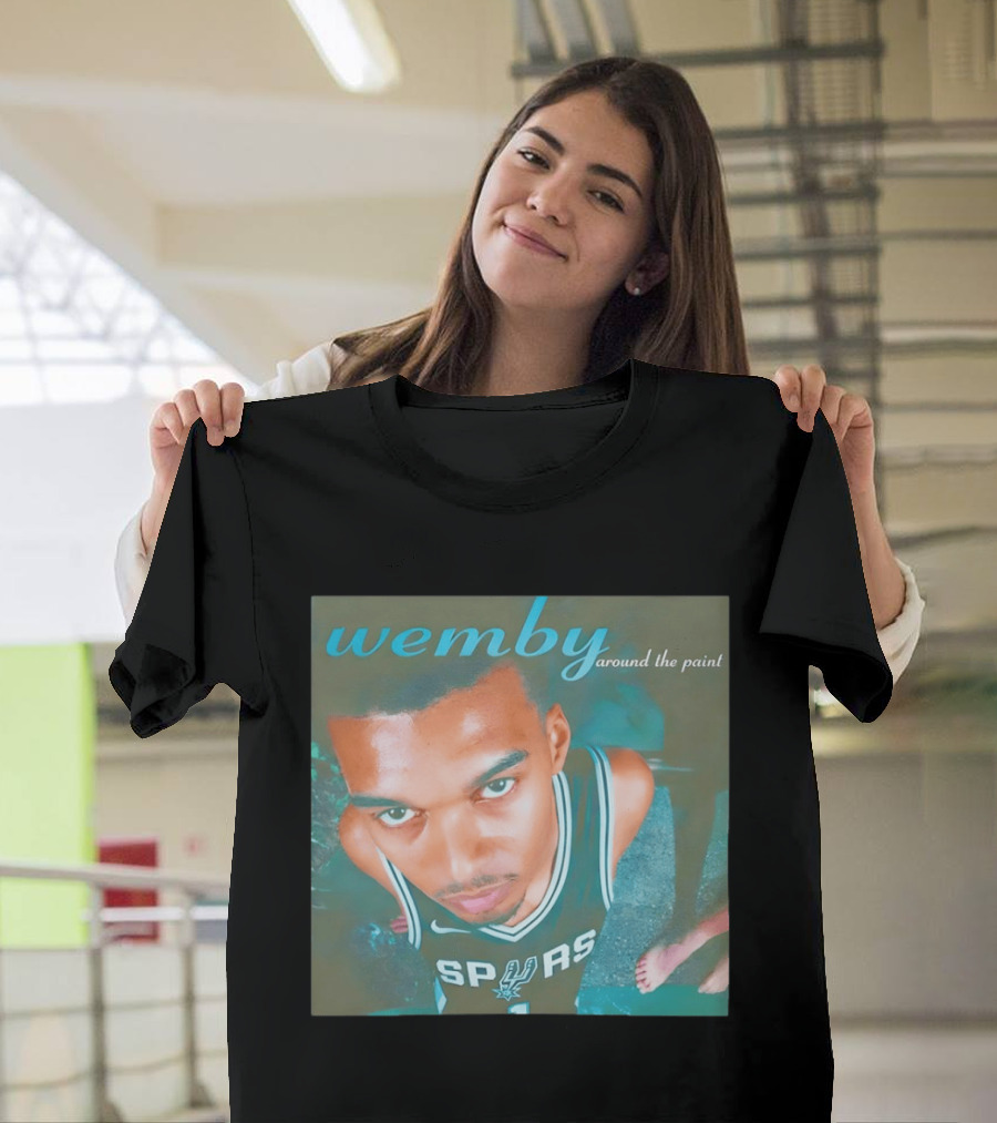 Wemby Around The Paint Victor Wembanyama San Antonio Spurs Basketball Fiesta 2026 T-Shirt