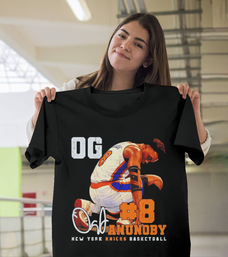 OG Anunoby Number 8 New York Knicks Basketball T-Shirt