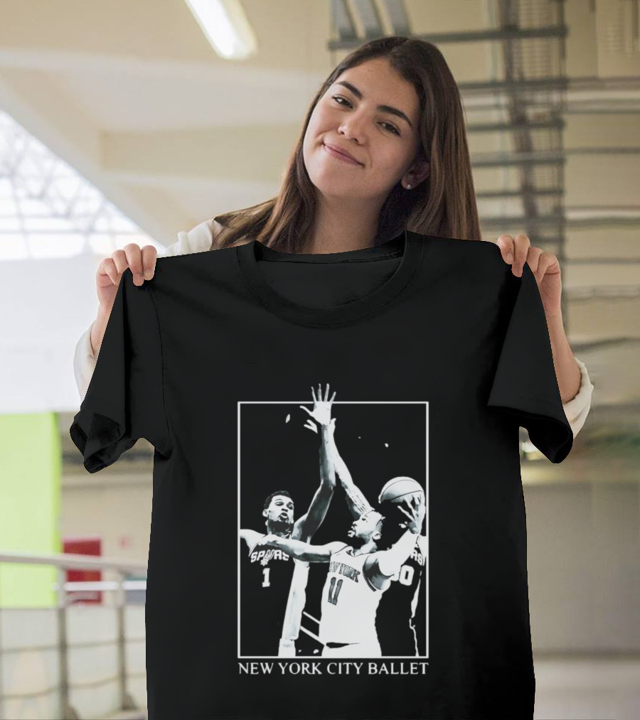 Jalen Brunson New York Spurs NBA Matchup Ballet Performance T-Shirt