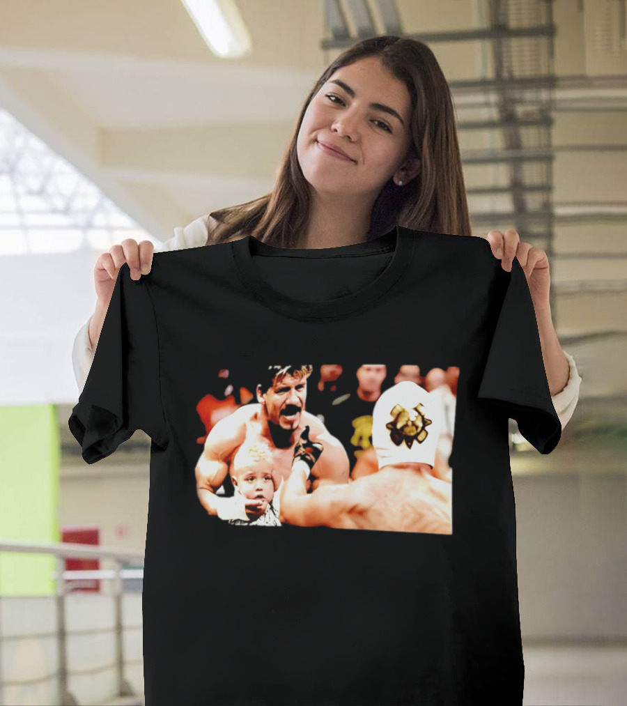 Eddie Guerrero Rey Mysterio Dominik Mysterio Custody Battle Iconic Wrestling Moment T-Shirt