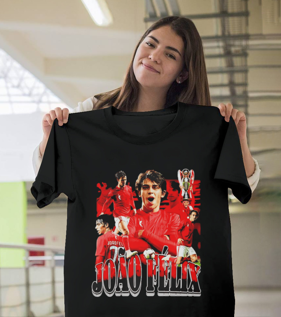 João Félix SL Benfica Football Star Reds Celebration T-Shirt