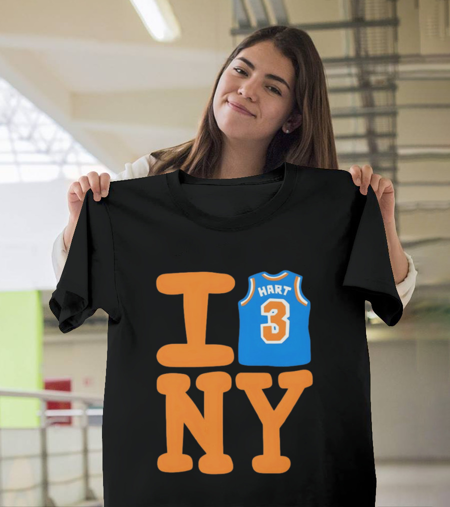 Josh Hart New York Knicks I Love NY 3 Basketball 2026 T-Shirt