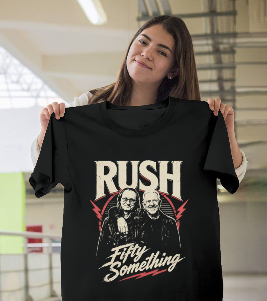 Rush Band Geddy Lee Alex Lifeson Fifty Something T-Shirt