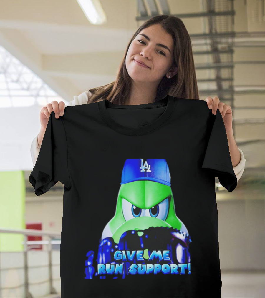 Los Angeles Dodgers Give Me Run Support Yoshi T-Shirt
