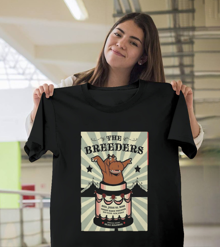 The Breeders Count Basie Theater Red Bank NJ June 21 2026 Sean Solomon T-Shirt