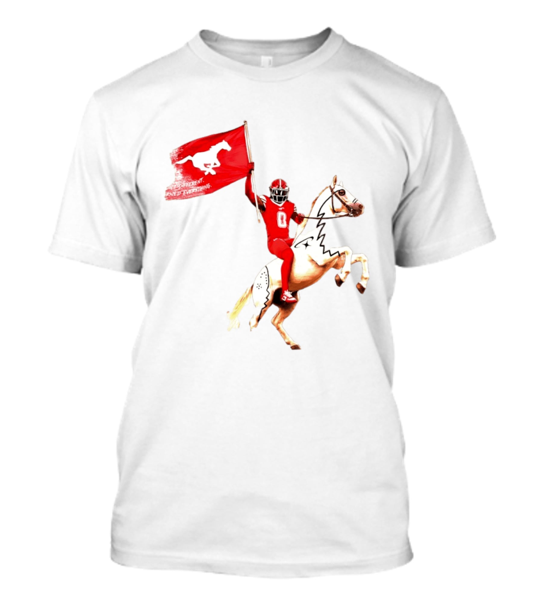 Calgary Stampeders Warhorse Adrian Greene Charity Flag Football T-Shirt