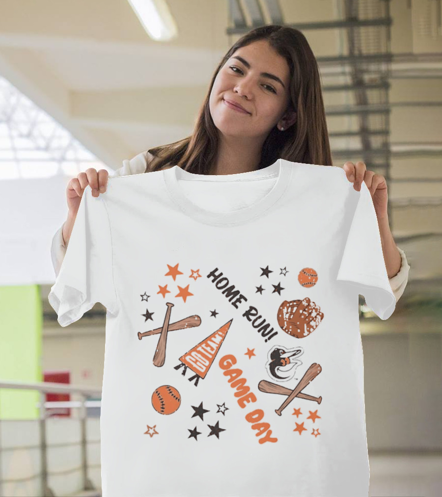 Baltimore Orioles Game Day Home Run MLB Baseball Celebration T-Shirt