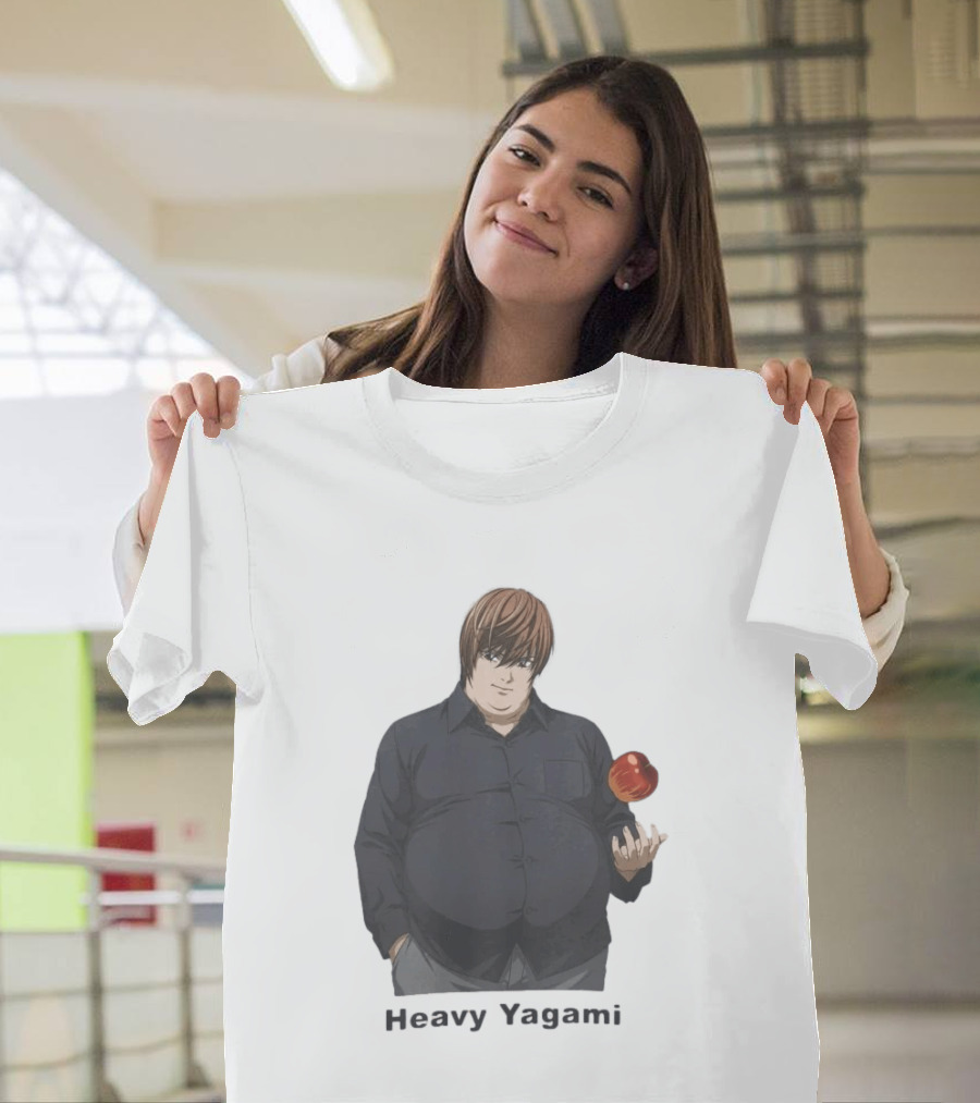 Heavy Yagami Light Death Note Apple T-Shirt
