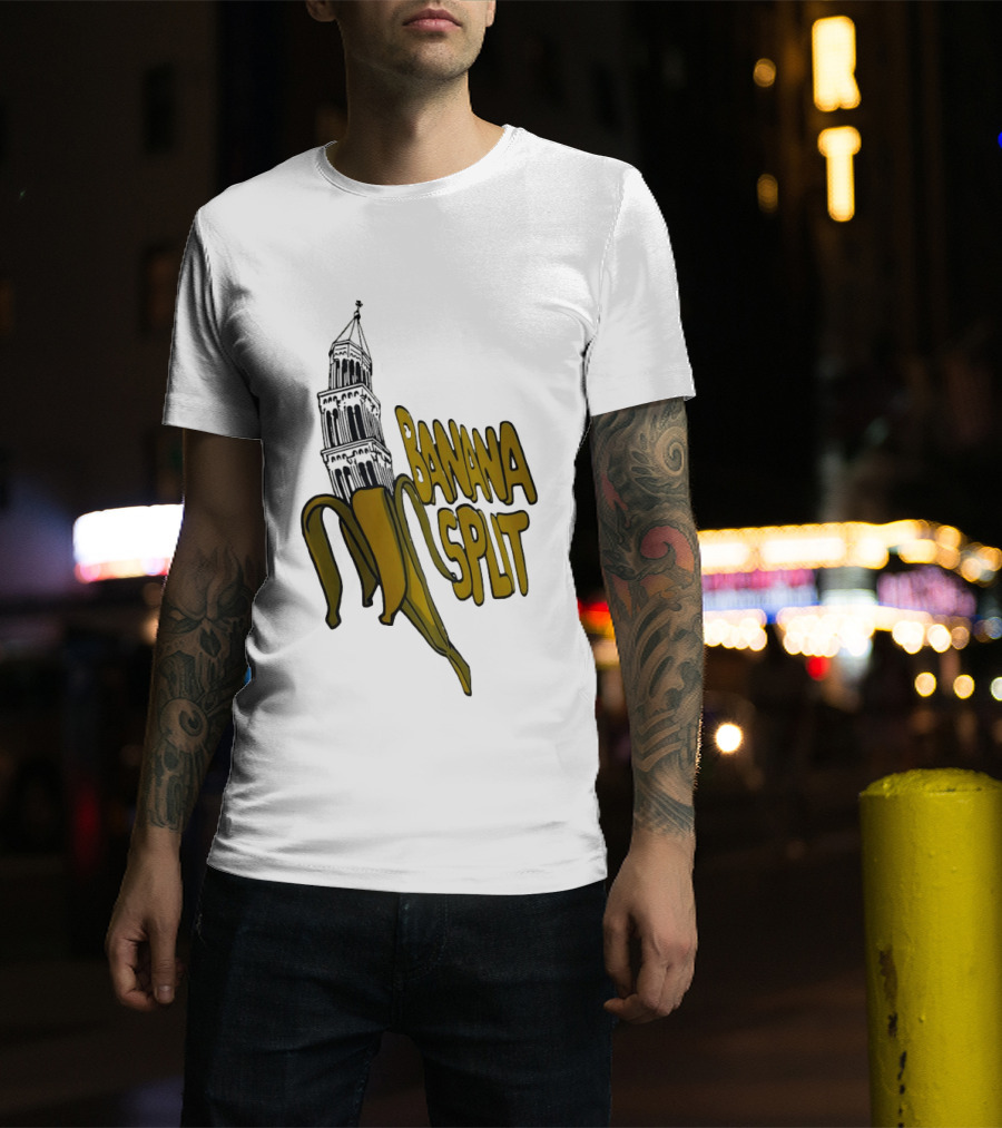 Split Diocese Bell Tower Banana Split Architecture T-Shirt