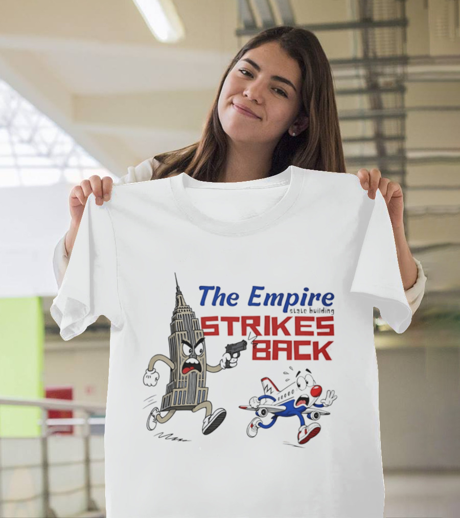 The Empire Strikes Back New York City Parody Featuring Cityscape Showdown T-Shirt