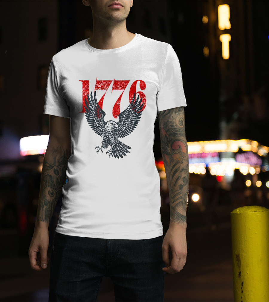 1776 250th Anniversary Bald Eagle USA T-Shirt