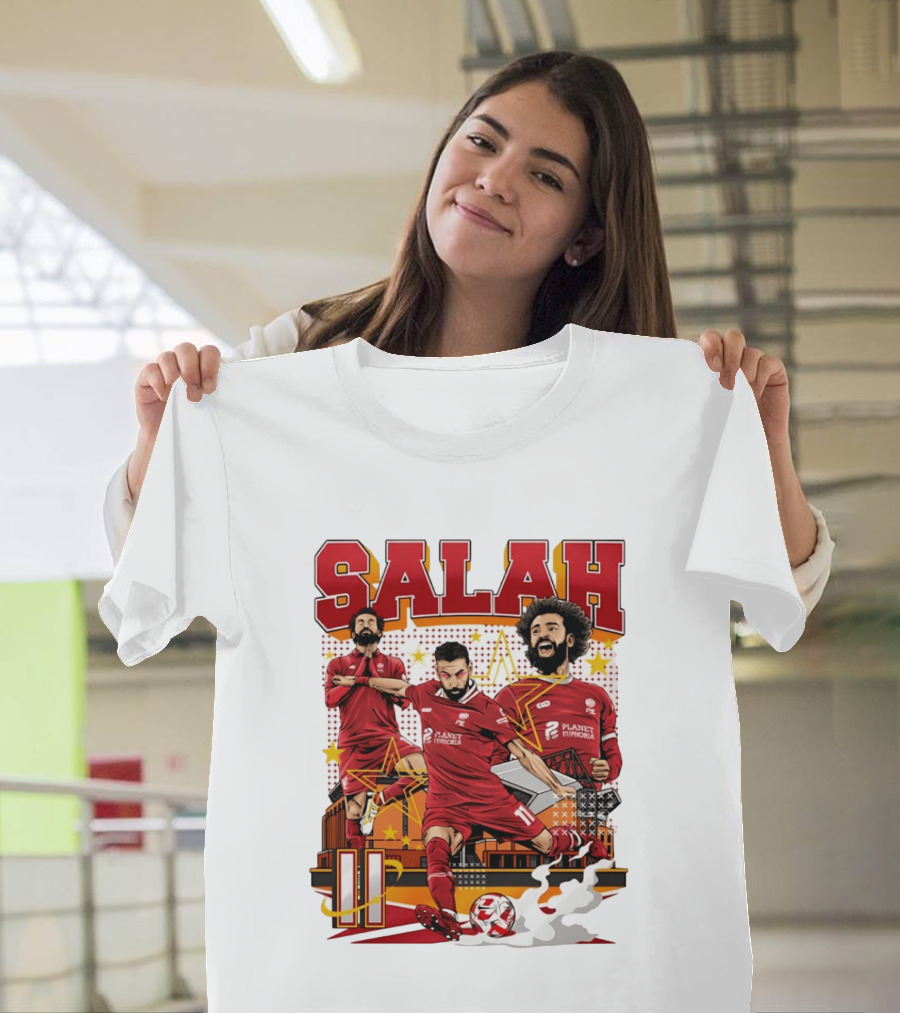 Mohamed Salah Liverpool FC Planet Euphoria Premier League T-Shirt