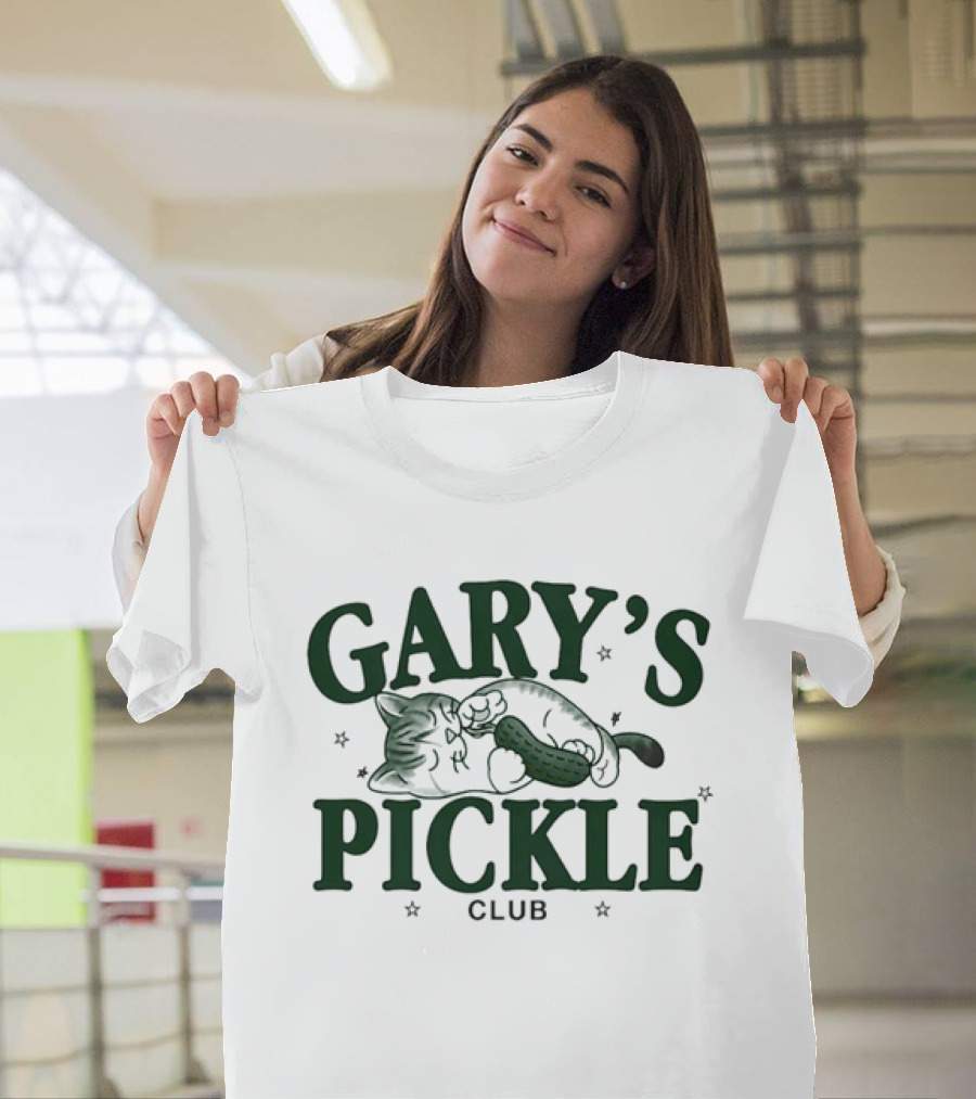 Gary's Pickle Club Cat And Pickle 2025 T-Shirt