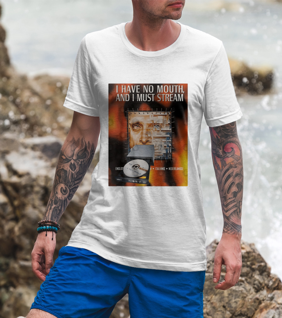 I Have No Mouth And I Must Stream Disc Drive Maze T-Shirt
