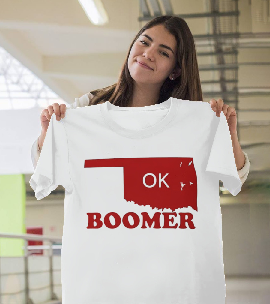 Oklahoma State OK Boomer Map T-Shirt