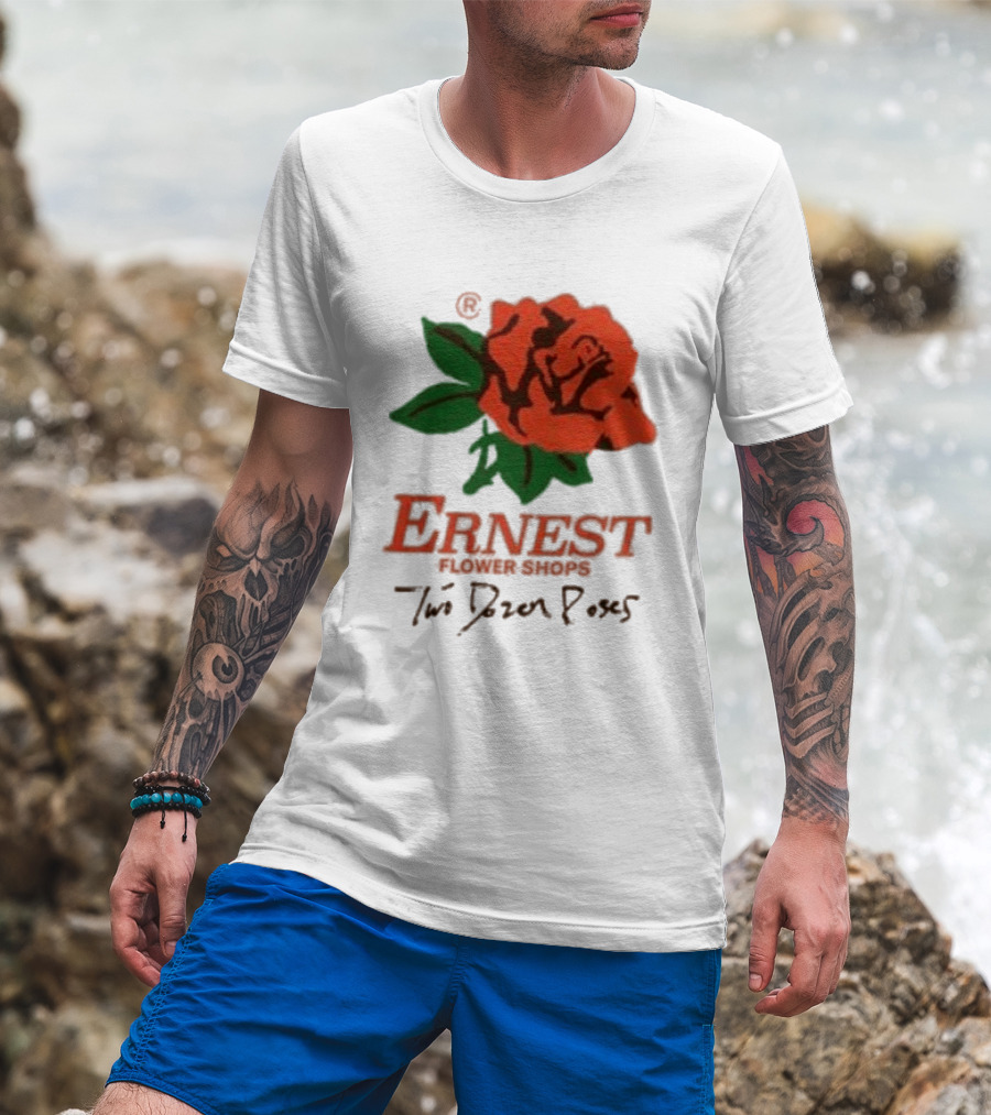 Ernest Flower Shops Two Dozen Roses Rose T-Shirt