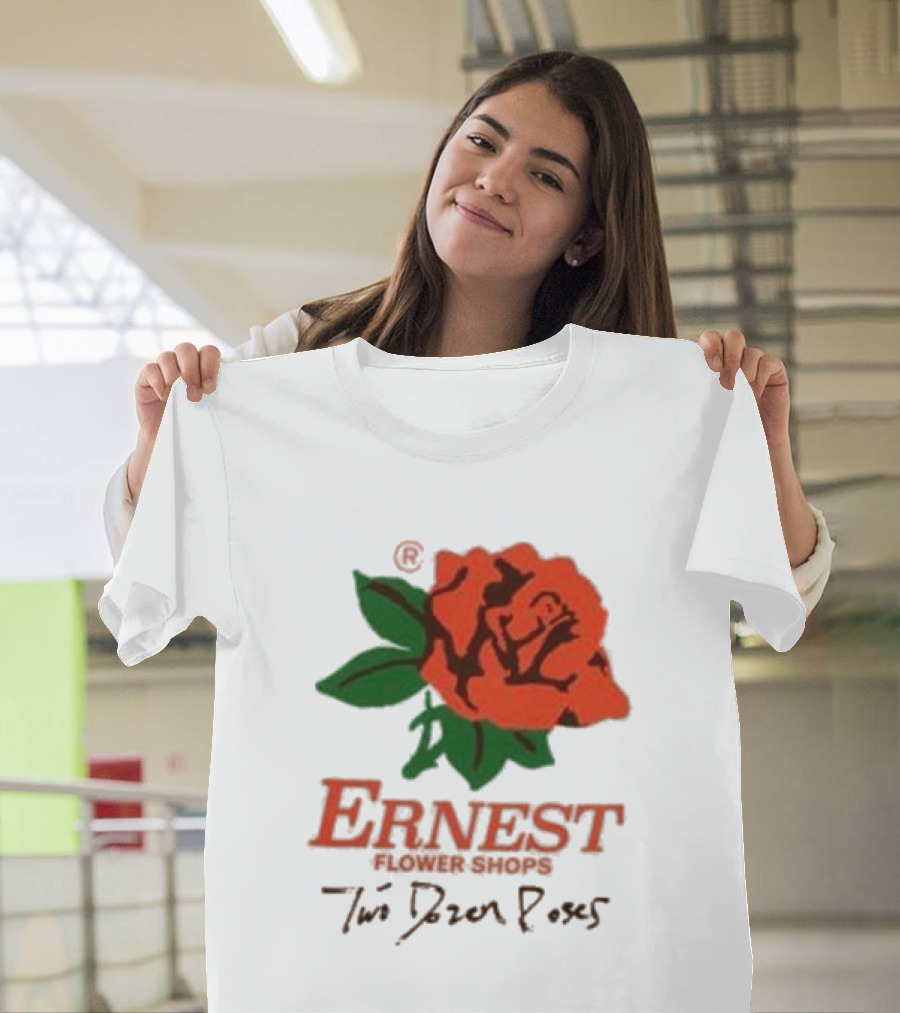 Ernest Flower Shops Two Dozen Roses Rose T-Shirt