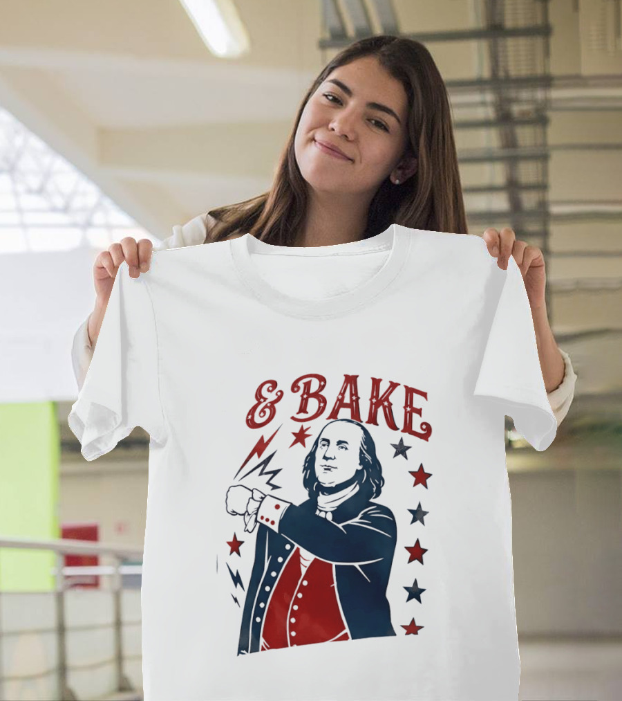George Washington 4th Of July Bake American 250th Celebration T-Shirt