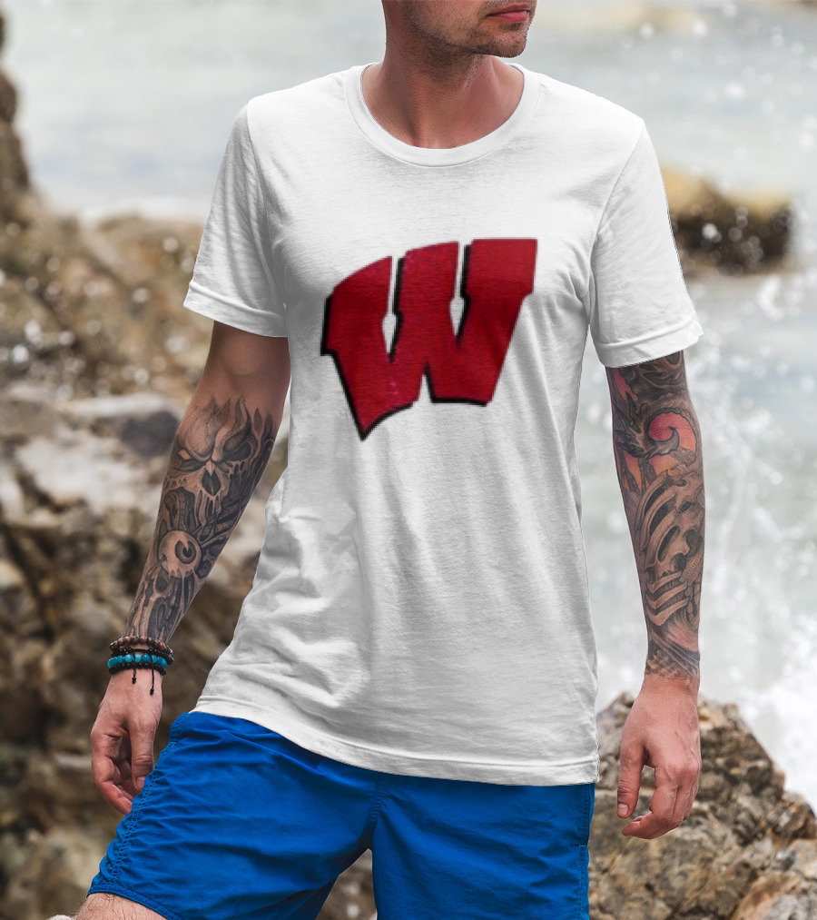 Grateful Dead Bears Wisconsin Badgers Collaboration T-Shirt