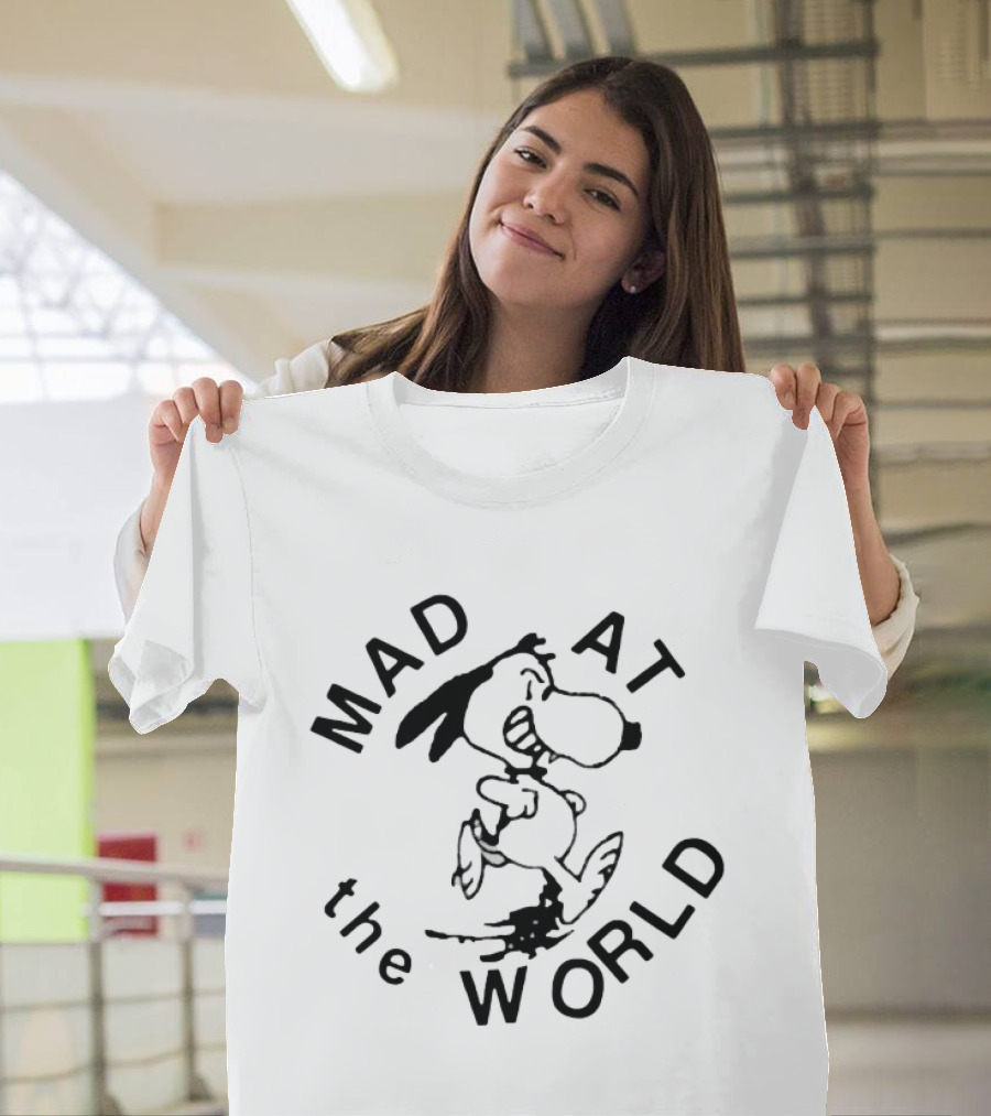 Snoopy Mad At The World Peanuts T-Shirt