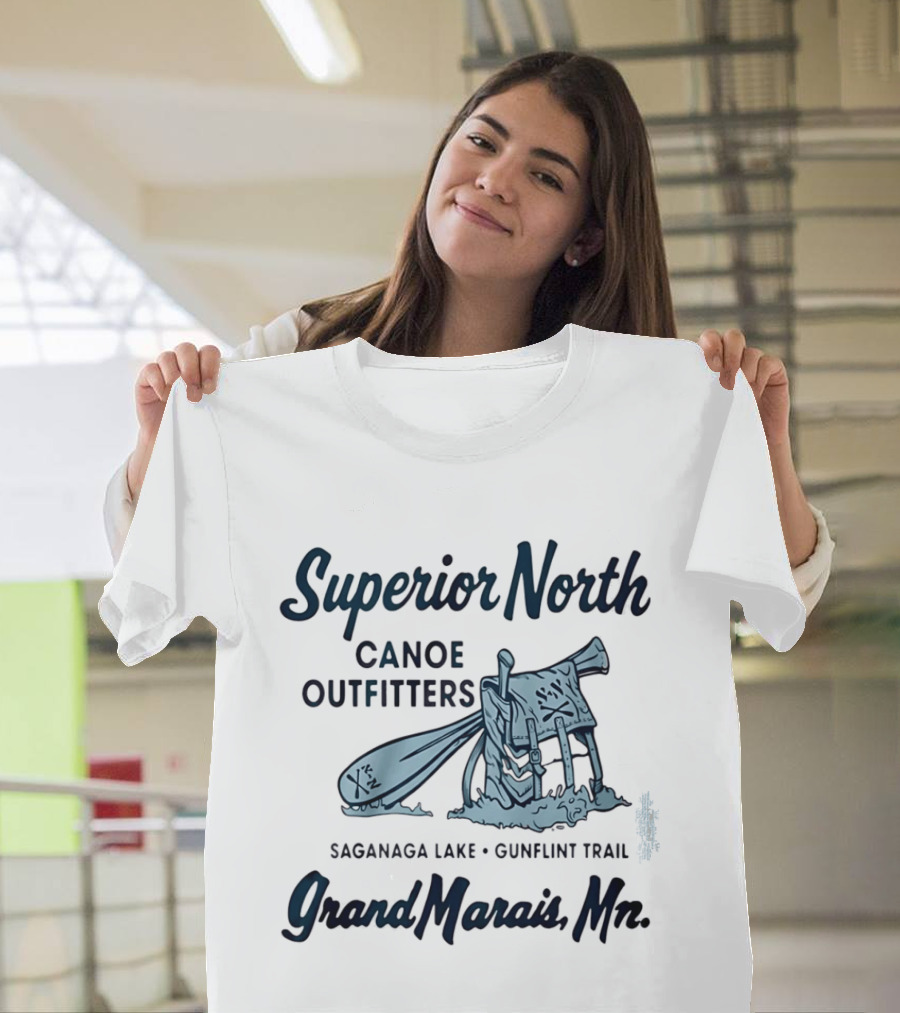 Superior North Canoe Outfitters Saganaa Lake Gunflint Trail Grand Marais Mn T-Shirt